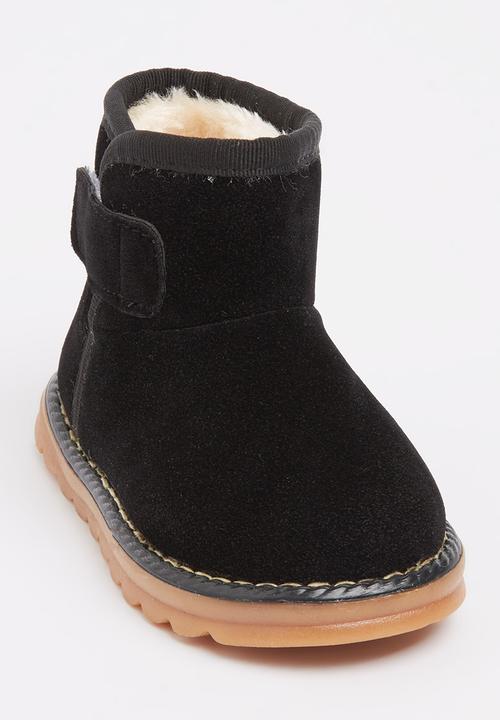 Pop Candy - Suede  Boots Black