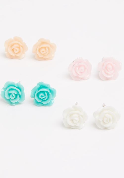 Jewels and Lace - Rose Value Pack Earrings Multi-colour
