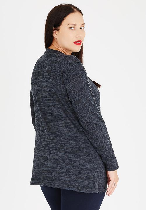 edit Plus - Basic Knit Top Black