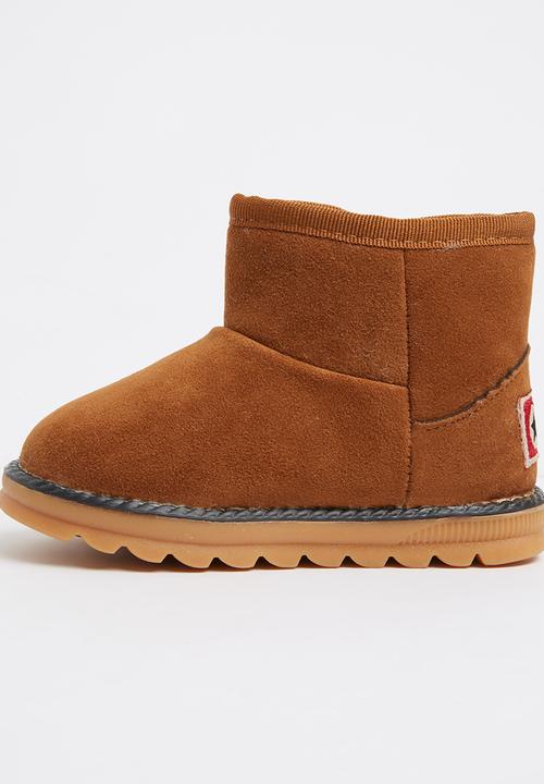 Pop Candy - Suede  Boots Tan