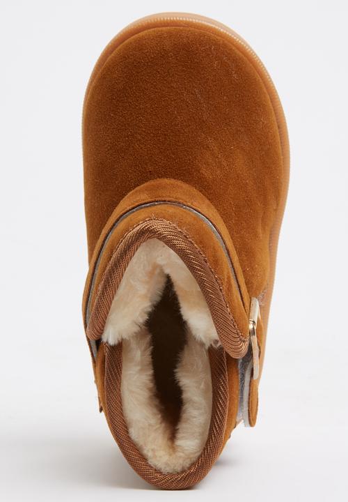 Pop Candy - Suede  Boots Tan
