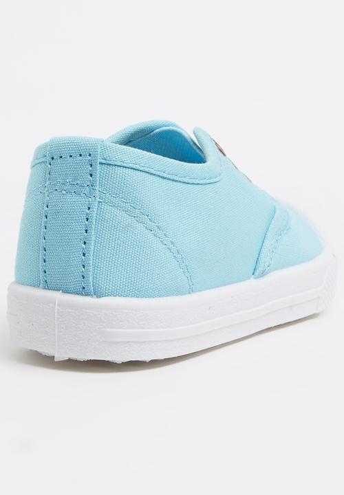 Pop Candy - Boys Slip On Sneaker Pale Blue