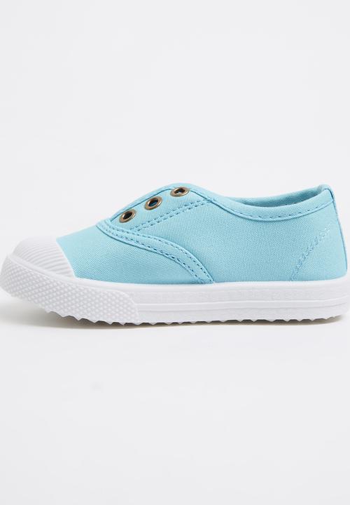 Pop Candy - Boys Slip On Sneaker Pale Blue