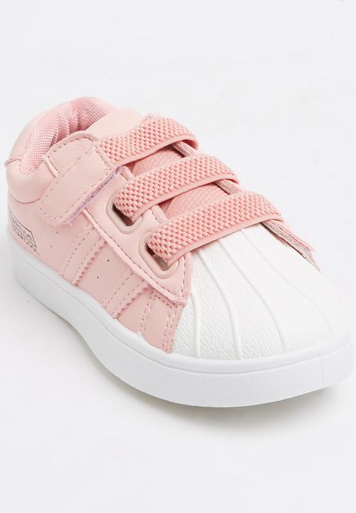 Pop Candy - Velcro Strap Sneaker Pale Pink