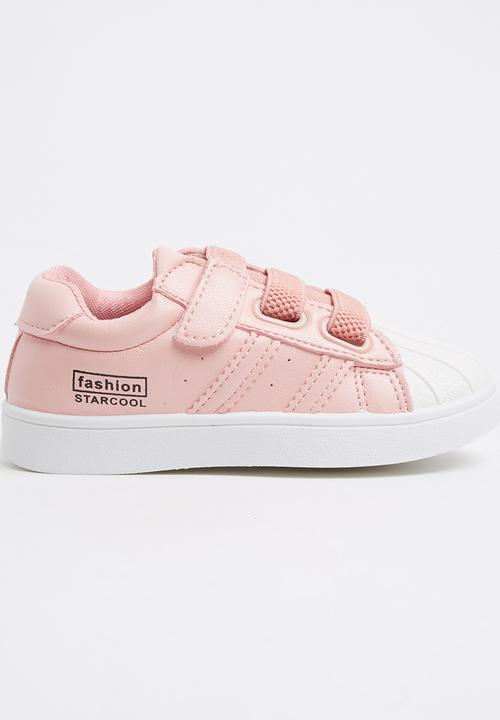 Pop Candy - Velcro Strap Sneaker Pale Pink