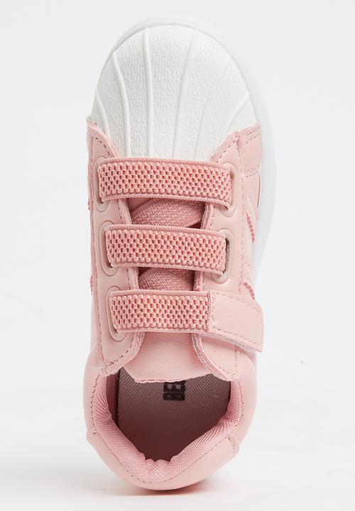 Pop Candy - Velcro Strap Sneaker Pale Pink