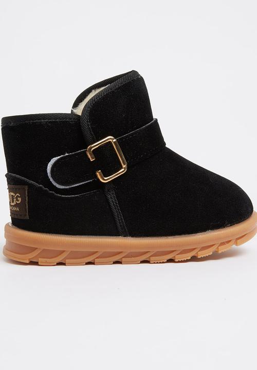 Pop Candy - Suede  Boots Black