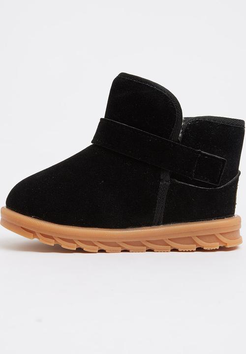 Pop Candy - Suede  Boots Black