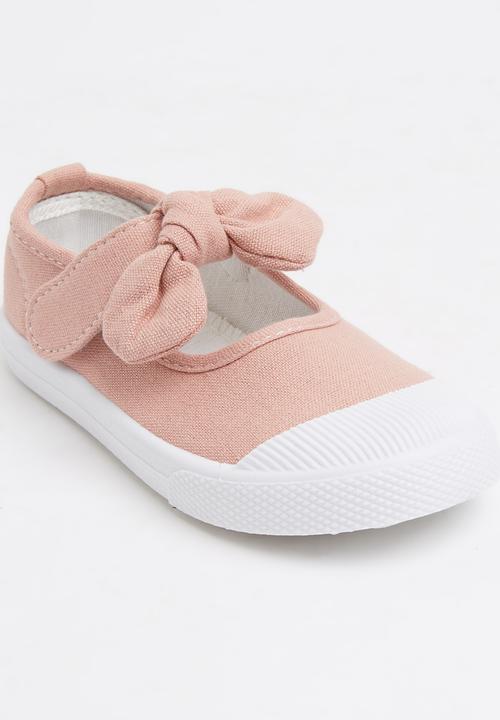 Pop Candy - Girls Slip On Sneaker Pale Pink