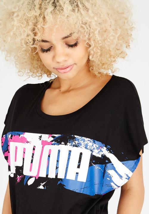 PUMA - Filled Logo Tee Black