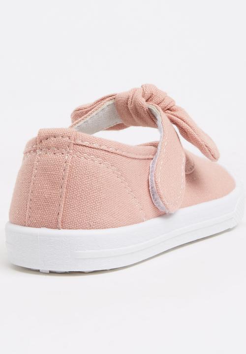 Pop Candy - Girls Slip On Sneaker Pale Pink