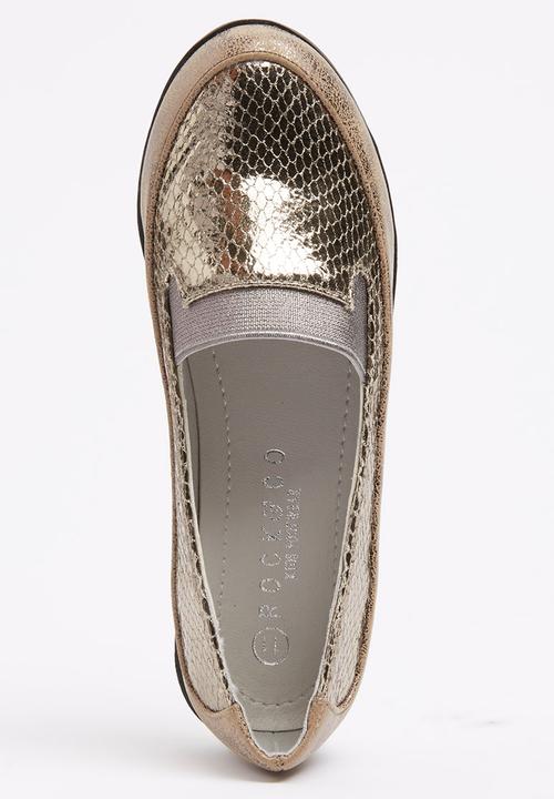 Rock & Co. - Girls Metallic Pump Gold