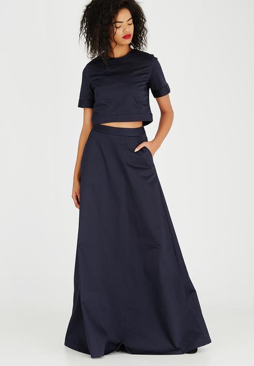AMANDA LAIRD CHERRY - Lindiwe Skirt Navy