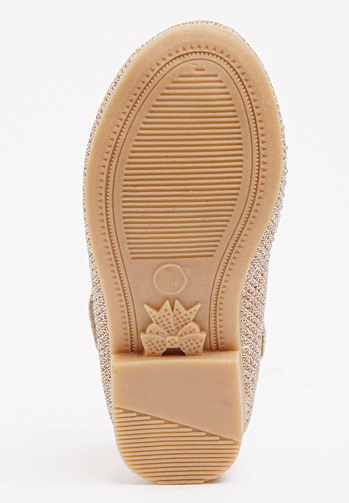 Jumbo - Girls Glitter Pump Gold