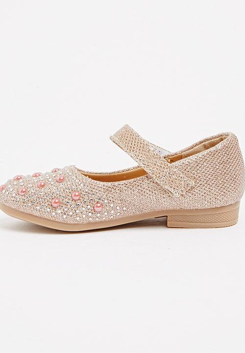 Jumbo - Girls Glitter Pump Gold