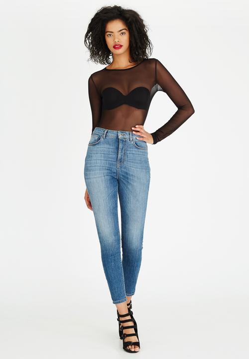 STYLE REPUBLIC - Mesh Bodysuit Black