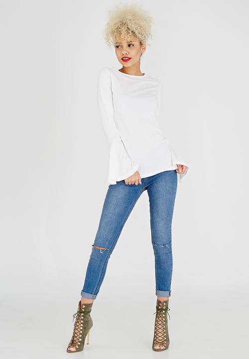 c(inch) - Bell Sleeve T-shirt Cream