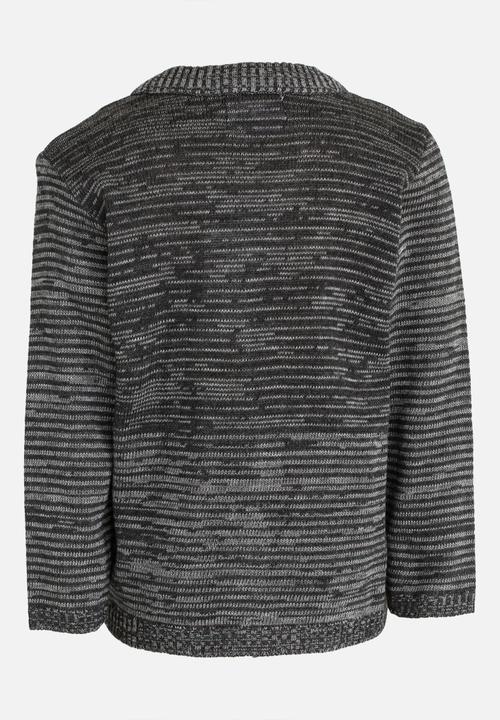See-Saw - V-Neck Cardigan Grey Melange