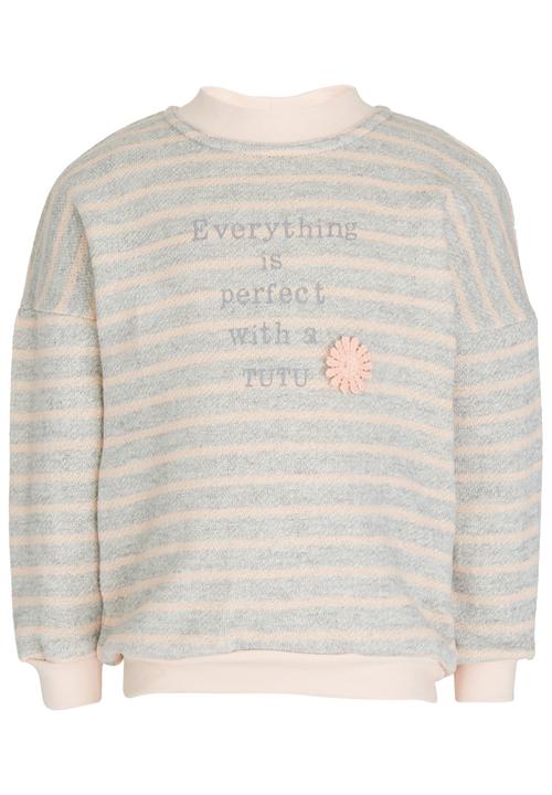 See-Saw - Longer Length Fleece Sweater Grey Melange