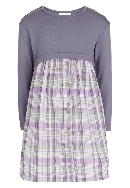 See-Saw - Combo Dress Mid Purple
