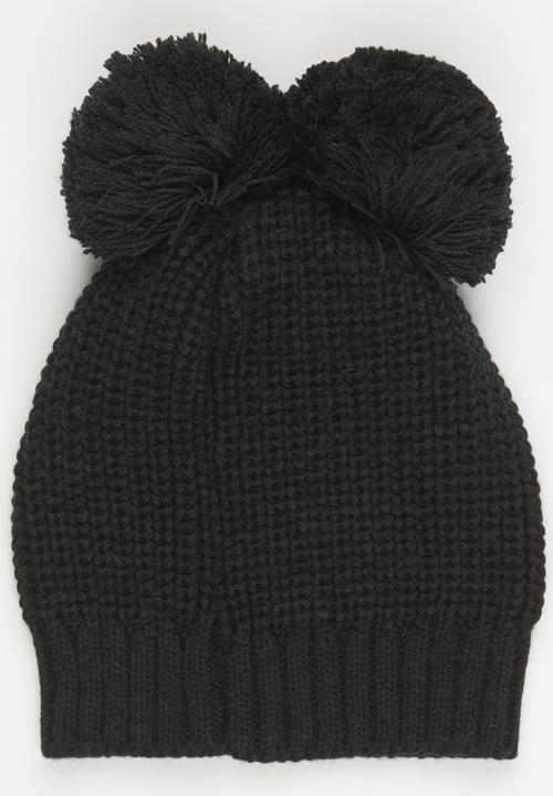 See-Saw - Tassle Ear Beanie Black
