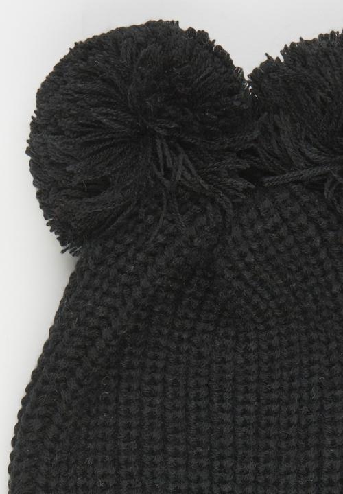 See-Saw - Tassle Ear Beanie Black