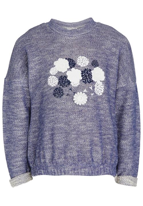 See-Saw - Flower Print Sweater Pale Purple