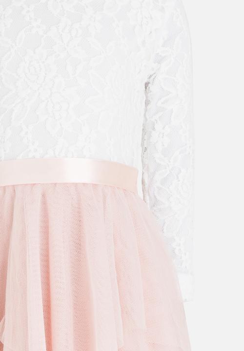 See-Saw - Tulle Dress with Lace Pale Pink
