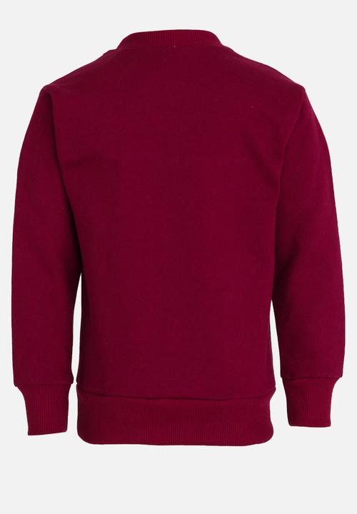 See-Saw - Applique Sweat Top Maroon