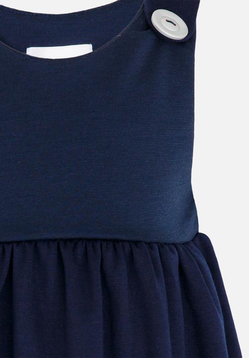 See-Saw - Pinafore with Front Pockets Navy