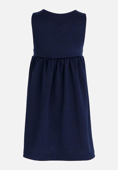 See-Saw - Pinafore with Front Pockets Navy