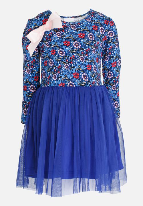 See-Saw - Combo dress multi - blue