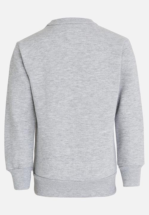 See-Saw - Applique Sweat Top Grey Melange