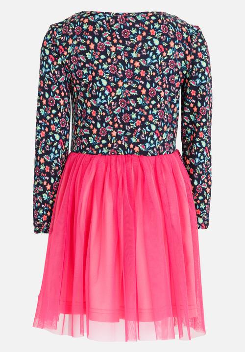 See-Saw - Combo floral dress - pink