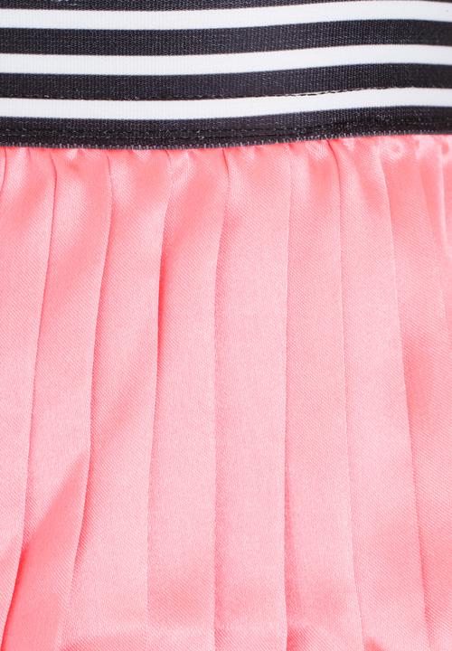 See-Saw - Pleated Skirt Pale Pink