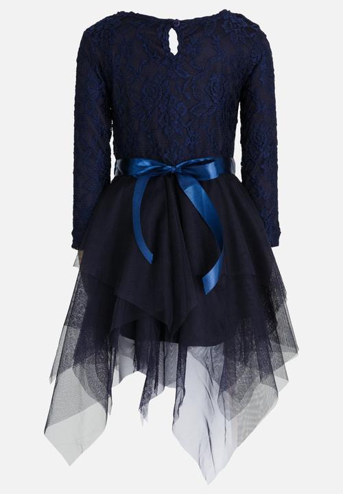 See-Saw - Tulle Dress with Lace Navy
