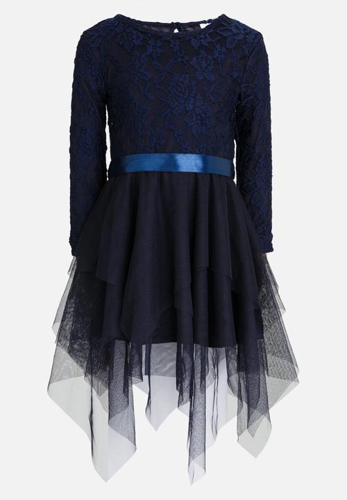 See-Saw - Tulle Dress with Lace Navy