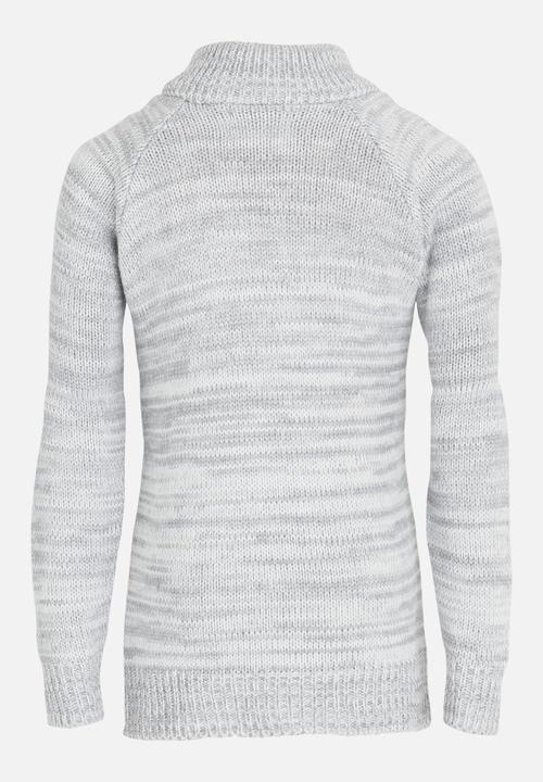 See-Saw - Zip Detail Pullover Grey Melange
