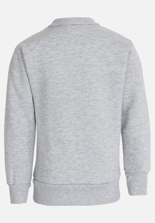 See-Saw - Applique Sweat Top Grey Melange