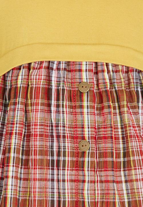 See-Saw - Combo Dress Red