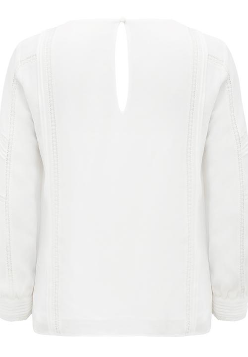 Forever New (Spree) - Christina Embroidered Blouse Cream