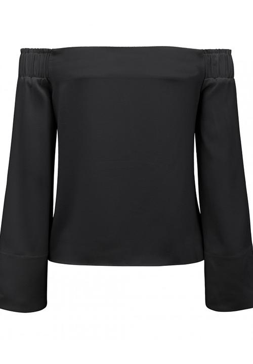 Forever New (Spree) - Issy Off Shoulder Flare Sleeve Top Black