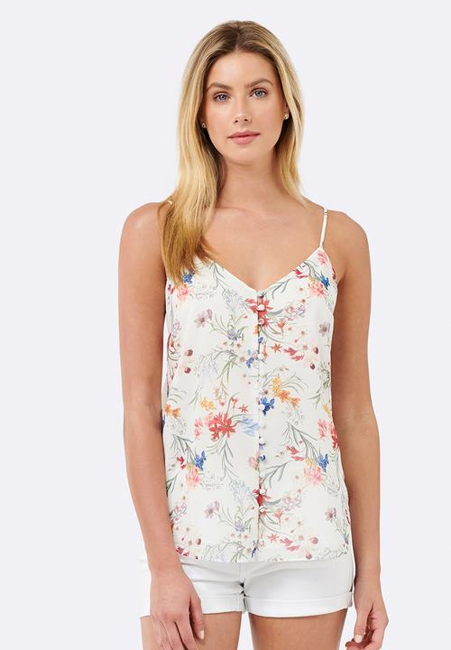Forever New (Spree) - Anita Button Up Cami Multi-colour