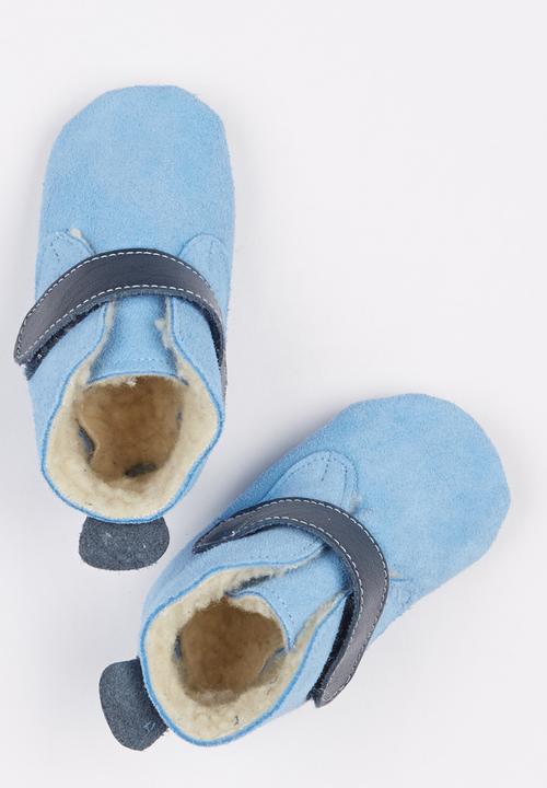 shooshoos - Paper Plane Booties  Blue