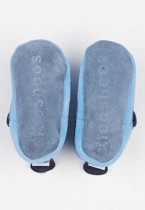 shooshoos - Paper Plane Booties  Blue