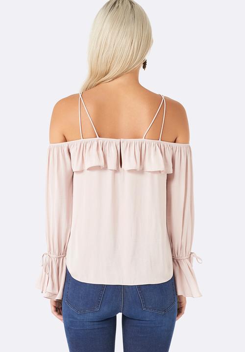 Forever New (Spree) - Lorraine Strappy Tie-sleeve Top Nude