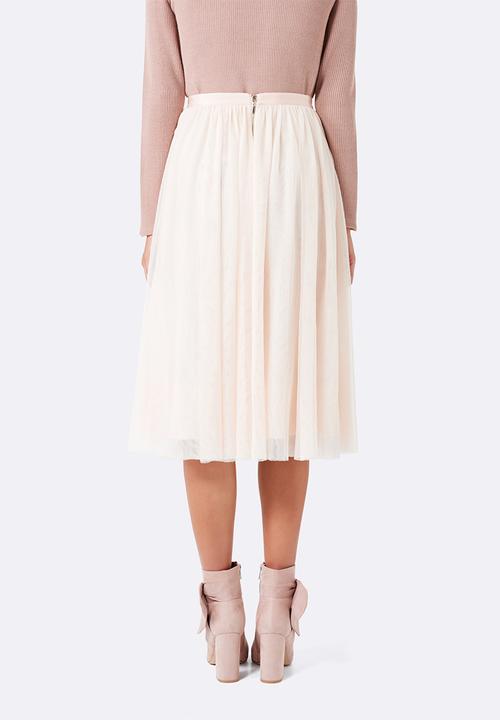 Forever New (Spree) - Ella Tulle Midi Skirt Pale Pink