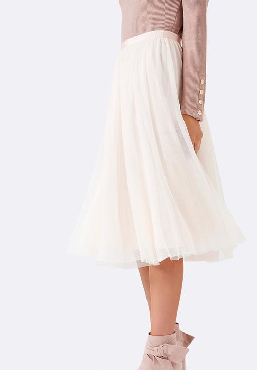 Forever New (Spree) - Ella Tulle Midi Skirt Pale Pink