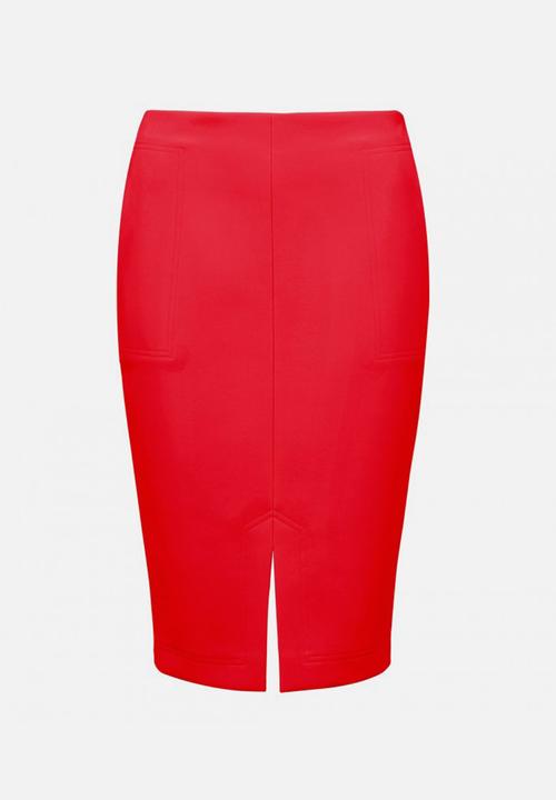 Forever New (Spree) - Ellie Pocket Pencil Skirt Red