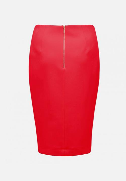 Forever New (Spree) - Ellie Pocket Pencil Skirt Red